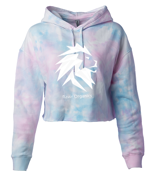 Maruchan high quality Raw-Edge Tie-Dye Crop Hoodie